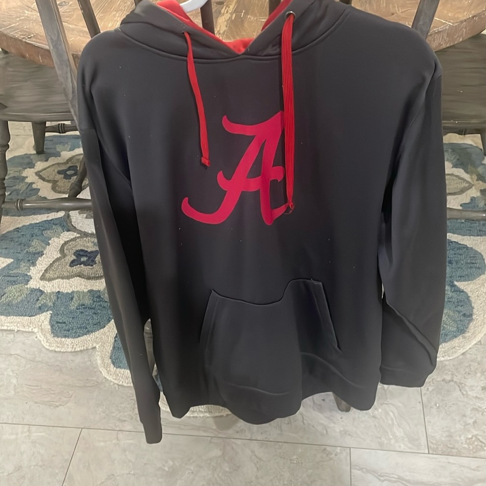 Colosseum brand gray and red Alabama hoodie. Size XL.